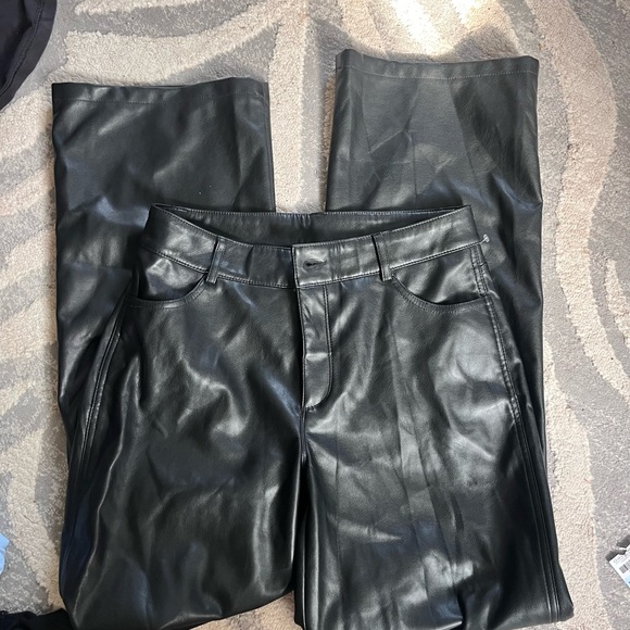 Garage Black faux Leather pants - Picture 1 of 4